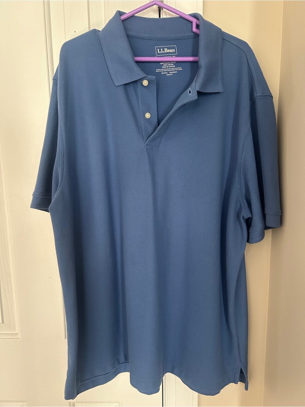 L.L. Bean Men's Slate Blue Polo Shirt